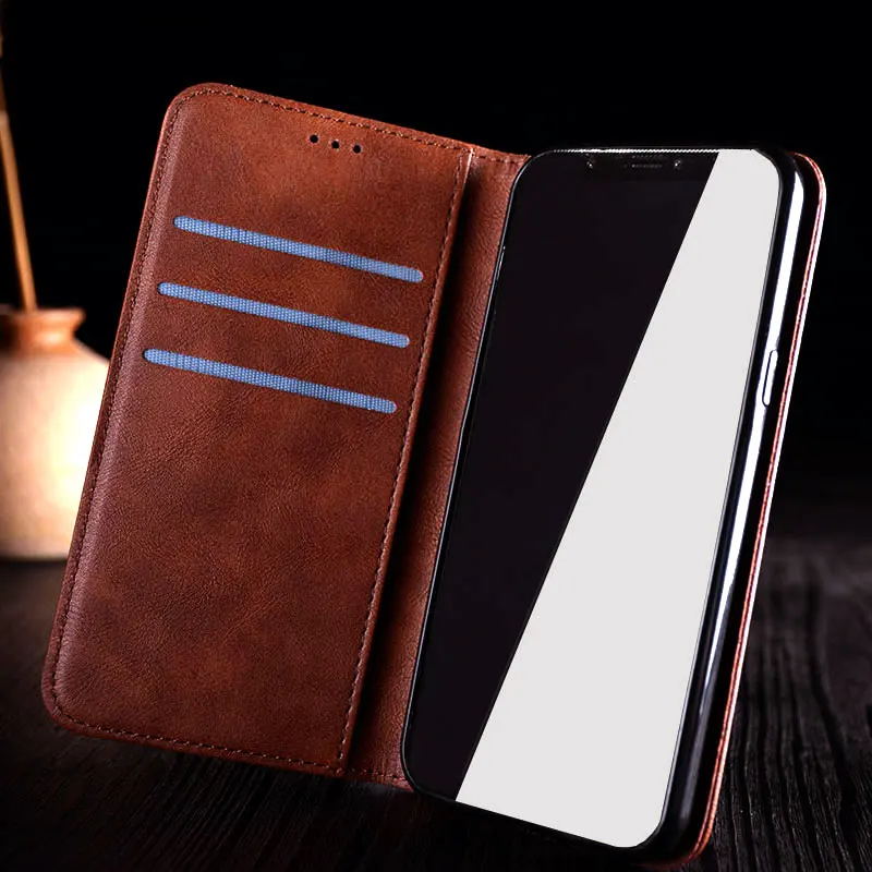 Чехол для Nokia 2,1 3,1 5,1 6,1 7,1 8,1 Plus funda Роскошный кожаный чехол с подставкой и слотом для карт откидной Чехол без магнитов