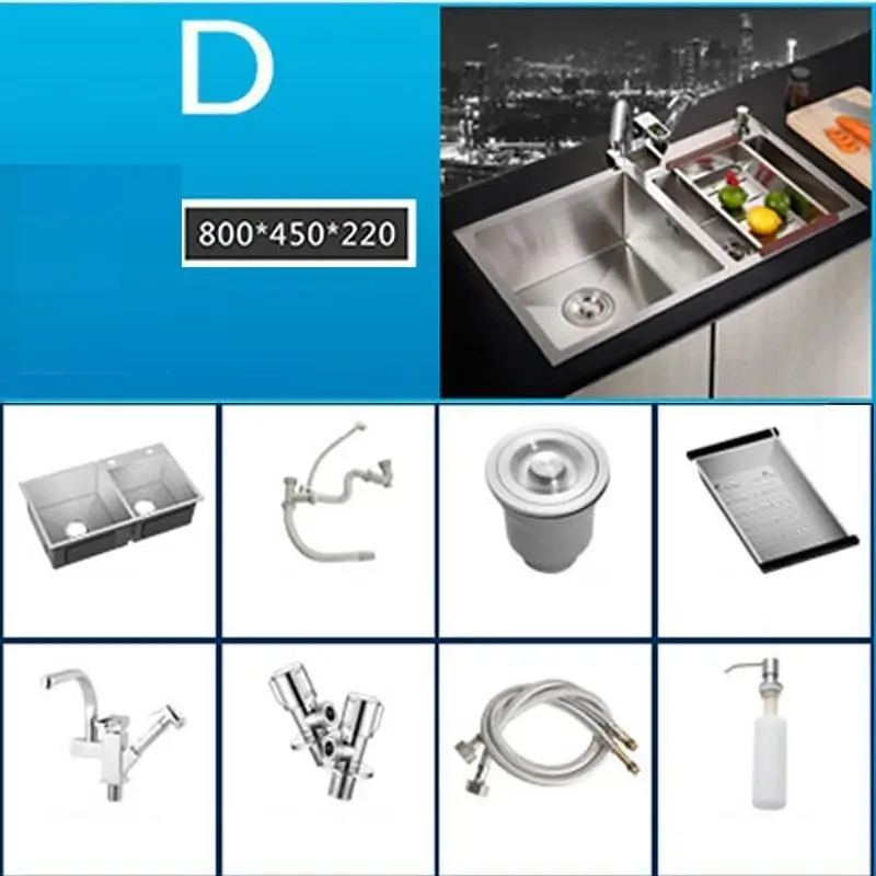 MODEL P Смеситель для гурманов Umywalka Inox Evier Lavello Zlewozmywak Ze Stali Nierdzewnej Cuba Fregadero Lavabo Pia Cozinha кухонная раковина - Цвет: MODEL P