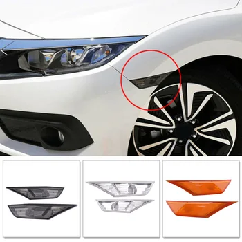 

2pcs Car Fender Panel LED Side Marker Light No Bulbs 34300-TET-H01 34350-TET-H01 33850-TBA-A02 For Honda Civic Signal Light