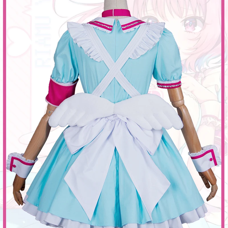 Косплей Love The Idolm@ Ster: Костюм Золушки для девочек Riamu Yumemi Gradient; платье для костюмированной вечеринки; костюмы на Хэллоуин