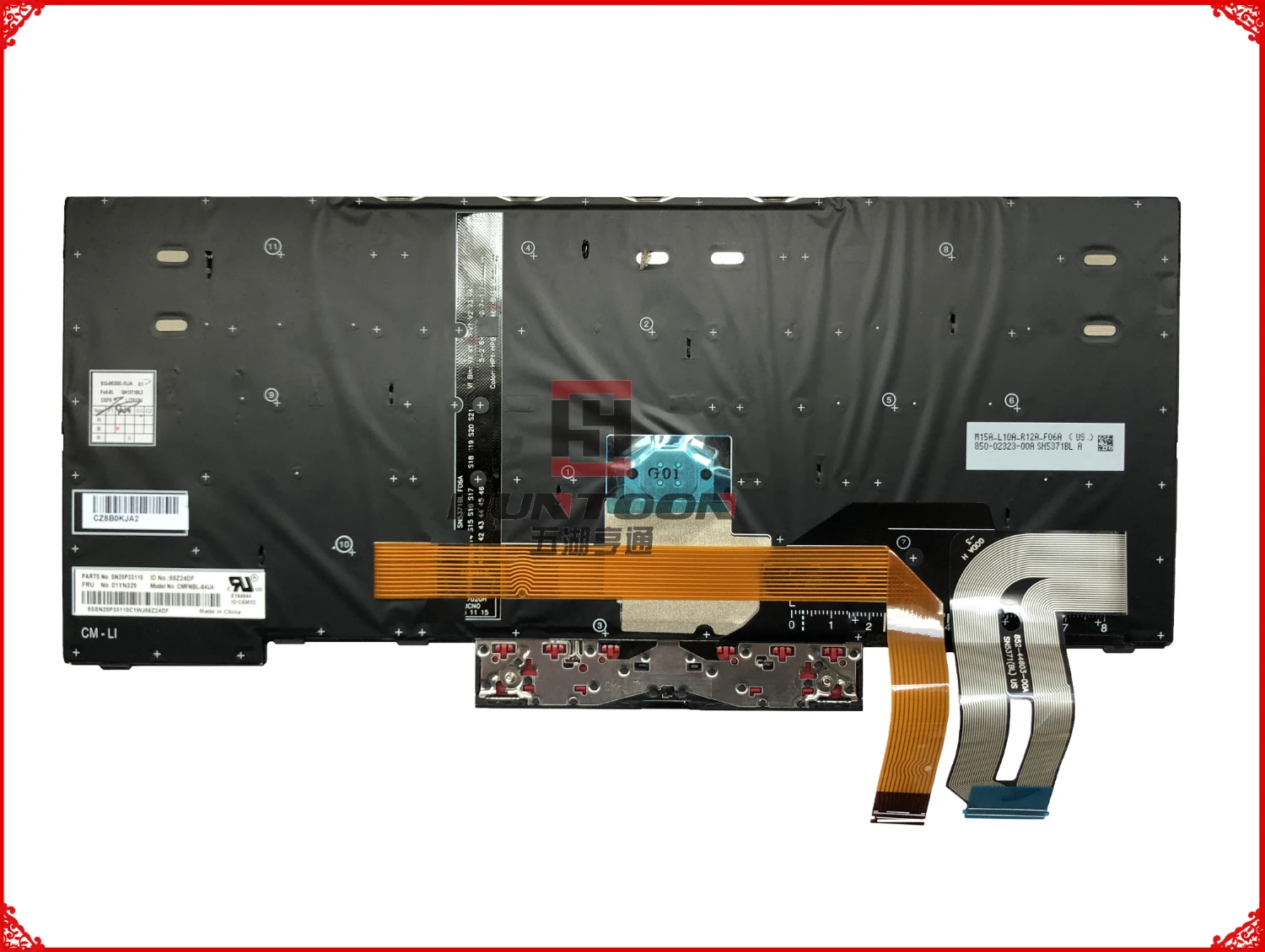 PN: 01YN329 01YN409 для lenovo Thinkpad E480 T480S L480 T490 E490 T495 L490 L380 L390 подсветкой устройство с клавиатурой US