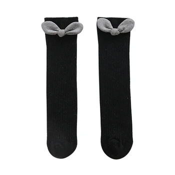 

Baby Girl Long Socks Cute Socks Cute Bow Cotton Long Socks Infant Children Soft Crib Leg Warmer