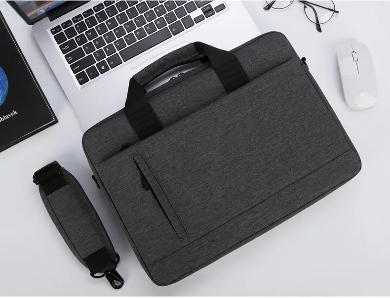 Dark gray Сумка для ноутбука Macbook lenovo saver y7000p чехол для ноутбука Dell g3 hp 13 ASUS 15,6-дюймовый чехол для ноутбука huawei 13,3 женский - Цвет: Dark gray