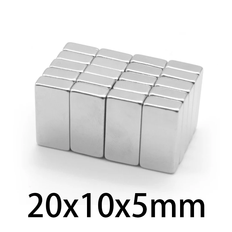 10-200 шт. 20x10x5 магнит прямоугольный Блок 20 мм * 10 5 неодимовые магниты кубовидные 20*10*5