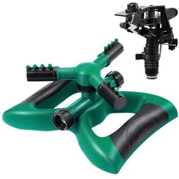 

HOMEMAXS 3 Arm Lawn Sprinkler with Impact Sprinkler Automatic 360 Rotating Adjustable Garden Water Sprinklers Lawn Irrigation Sy