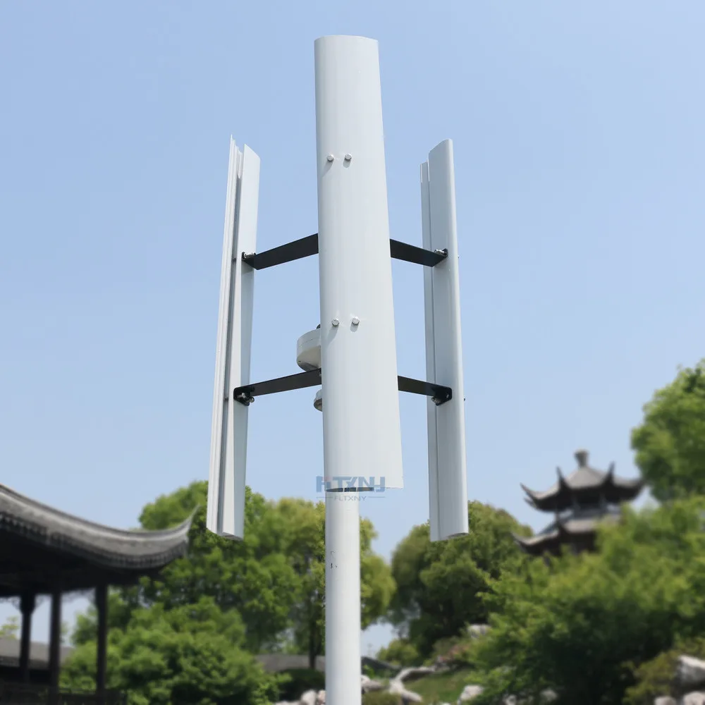 Hot Free Energy Windmill 3000w Vertical Axis Permanent Maglev Wind Turbine Generator 12v 24v 48v With MPPT Controller Solar Wind Generator Wind Turbine Charge Controller Permanent Magnet Generator