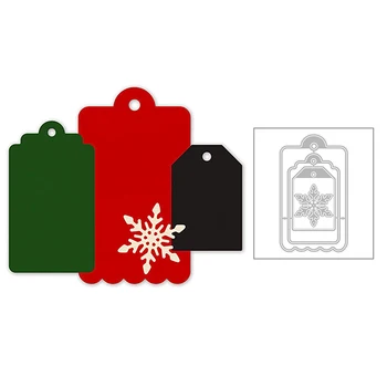 

2020 New Rectangle Frame Nesting Tag Metal Cutting Dies For DIY Making Label Bookmark Greeting Card Paper Scrapbooking No Stamps