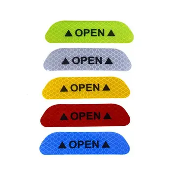

4Pcs Car Open Reflective Tape Reflective Strips Waterproof Car Warning Stickers Night Driving Safety Lighting Luminous Tapes Hot