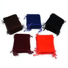 10 шт. 10*12 см подарочные сумки на шнурке однотонные ювелирные изделия Упаковка бархатная сумка Упаковка конфет сумки для детей Мальчики Девочки вечерние подарки