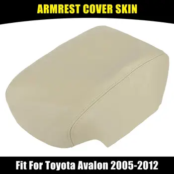 

X Autohaux Center Console Cover for Toyota Avalon 2005-2012 Armrest Pad Replacement Microfiber Leather Beige Waterproof