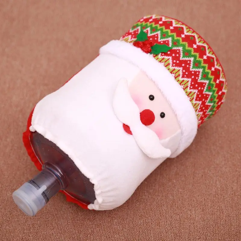 Контейнер в рождественском стиле, бутылка С Пылезащитным покрытием, диспенсер для воды, очиститель ведра, декор на Рождество