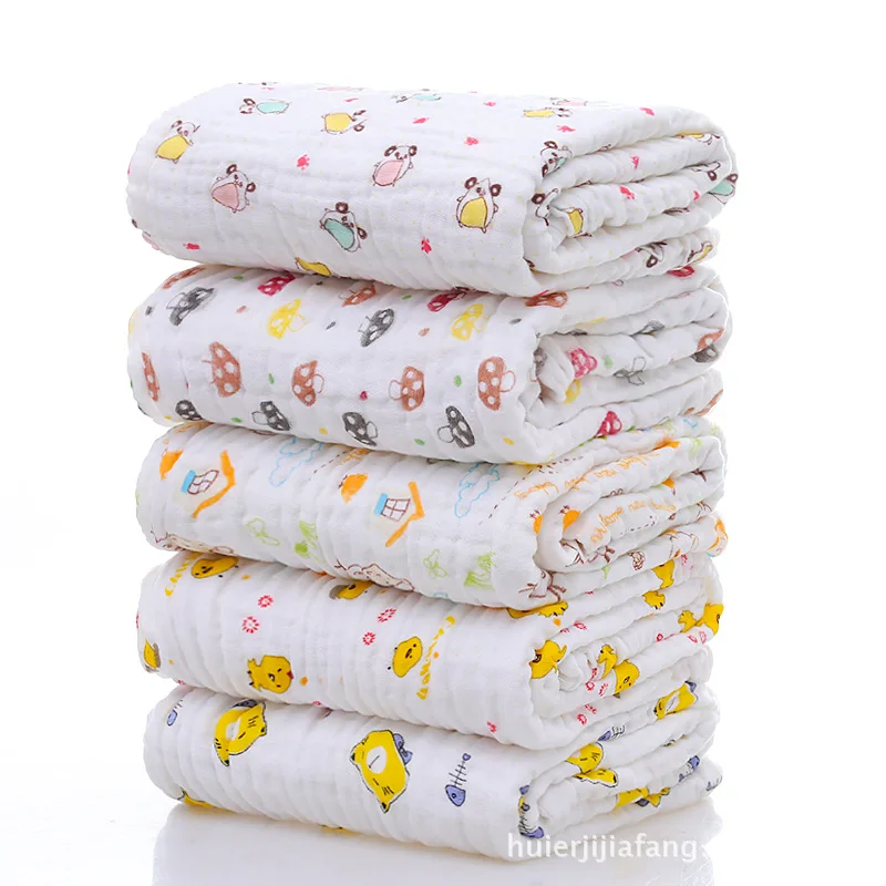 

Six-layer Baby Gauze Bath Towel Pure Cotton Bubble Gauze Children's Quilt Baby Comforter Newborn Bath Towel for Children Blanket