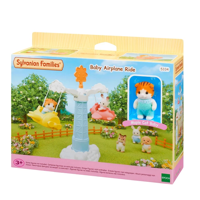 Sylvanian Families Dollhouse Furniture Accessories Baby Airplane Ride w/1 Figure New 5334 2