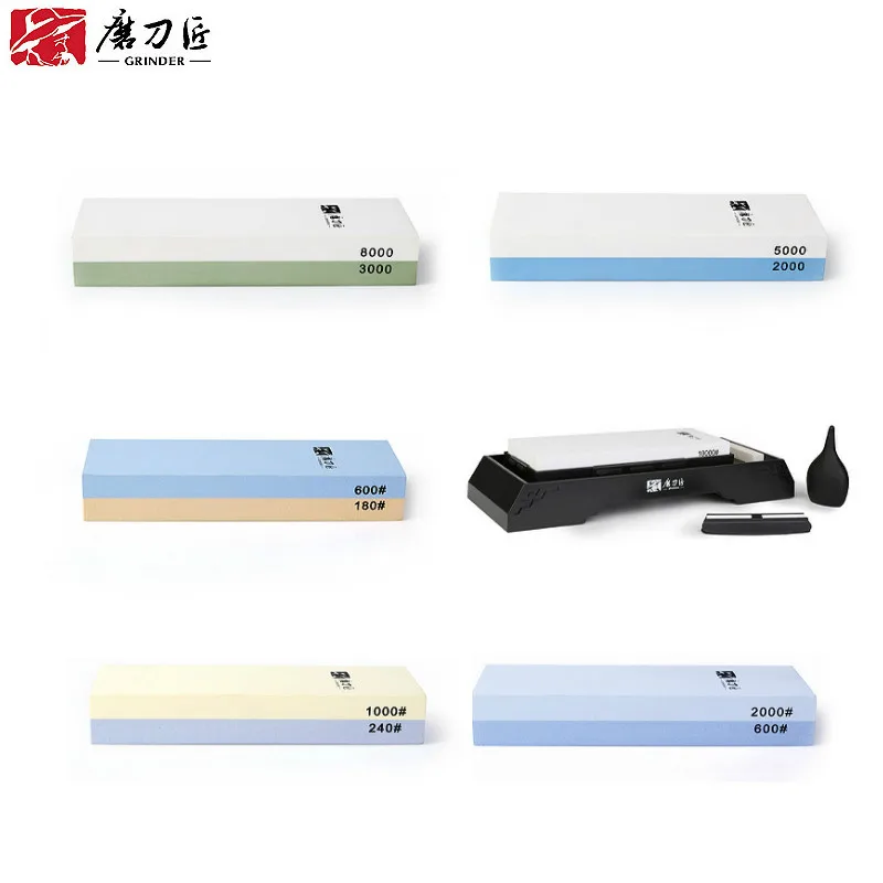 

TAIDEA 2015 New 1Set Water Stone Two Sides Whetstone Knife Sharpener Knife Sharpening Tools High Quality Whetstones T0914W