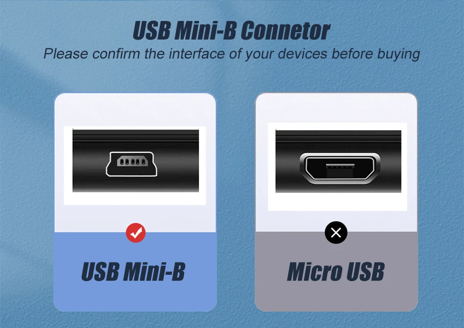 SAMZHE Mini-USB-Kabel Mini-USB-zu-USB-Schnelllade-Datenkabel für Mobiltelefone, Digitalkameras, Festplatten, MP3-, MP4-Player, Tablets, GPS – Detail 10