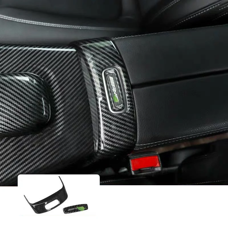 armrest trims Lsrtw2017 для Mercedes Benz A Class A180 A200 Автомобильный Центральный механизм управления накладки на панель аксессуары для формовки - Название цвета: armrest trims