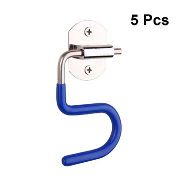 

5Pcs Mop Holder Stainless Steel Wall Mounted S-Type Broom Organizer Mop Hanger for Brooms Storage Rack Kitchen Tool Hanger A30