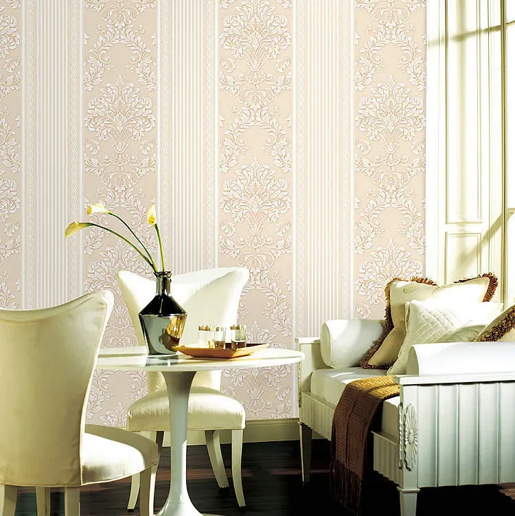 

3D Non-woven Wallpaper Sprinkle Gold Versatile Vertical Striped Living Room Bedroom Engineering TV Backdrop Wallpaper Manufactur