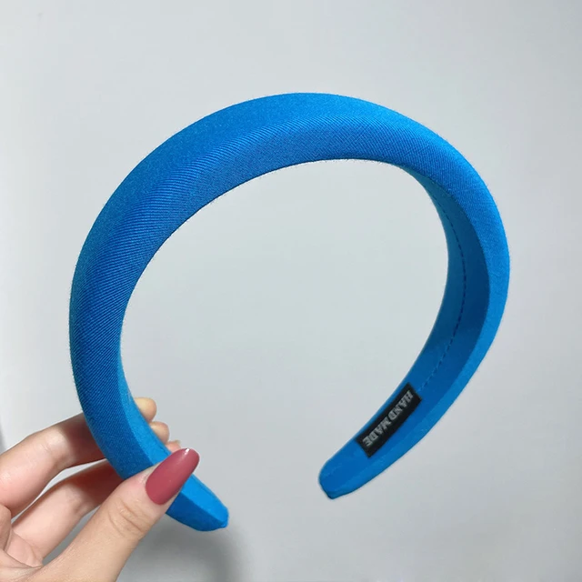 New Padded Headbands Women Wide Bezel Hairbands Thick Velvet Hair Hoop Girls Sponge Non-slip Hairband Fashion Hair Accessories 10