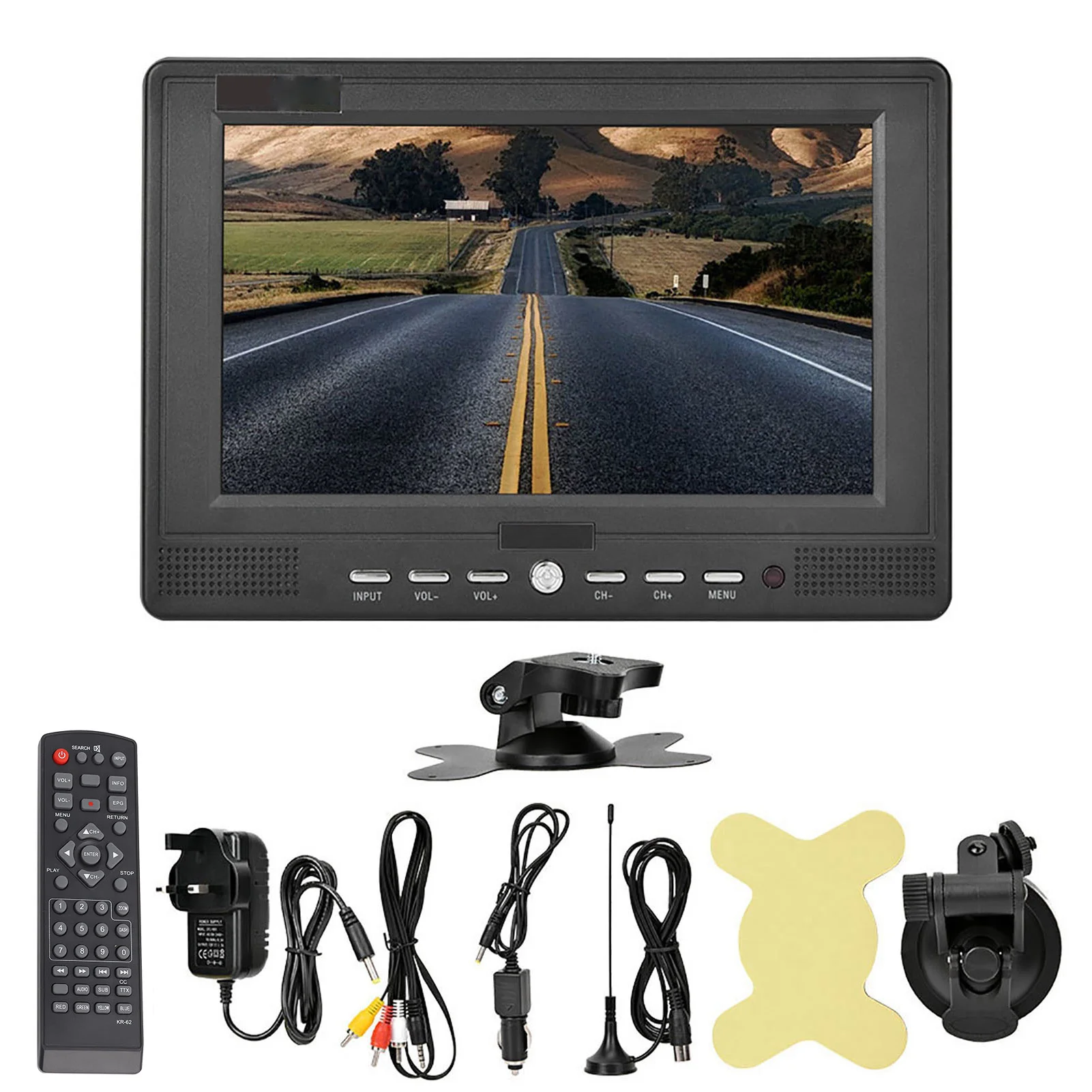 Портативный цифровой ТВ-плеер LEADSTAR 7 дюймов 16:9 ATSC 800*480 1080P аналоговый ТВ/ТВ-плеер
