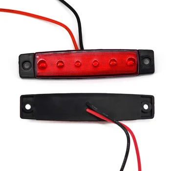 

for Trailer Truck Side Marker Light Lorry 28cm Red DC 12V Side Marker Light Indicator RV