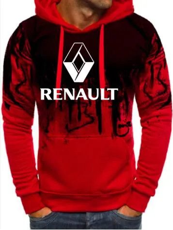 Новая модная мужская толстовка с капюшоном, флисовые толстовки Renault, тонкие куртки, толстовка, кардиган с логотипом Renault, Мужская одежда, пальто
