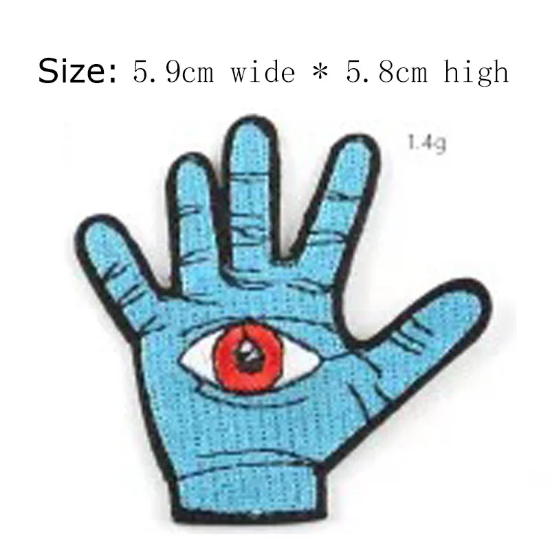 1 штука синего нашивка с ручной вышивкой бесплатной доставкой для груди слева 5 8