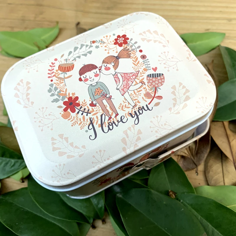 

Fast Delivery 100pcs Delicate Appearance Mini Party Storage Case Decor Multiple Styles High Quality Tinplate Gift Box Candy Box