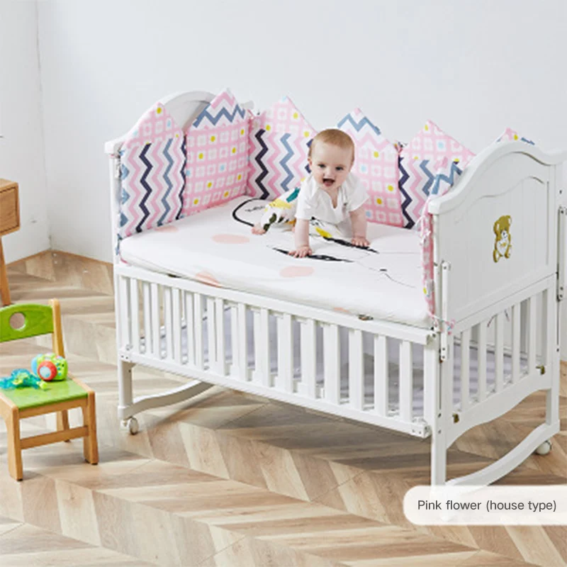 Ordinary 4 Мультяшная анимационная кровать бампер удобная детская кровать протектор Новорожденные бамперы безопасное ограждение для младенцев линия bebe защита для кроватки - Цвет: Ordinary 4