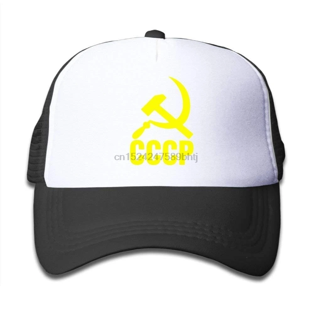Высокое качество CCCP молот и серп на мальчиков и девочек Дальнобойщик шляпа сетки шляпы бейсбольная кепка