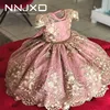 Vestido de tul para niña de 4 a 10 años, vestido de encaje de niña, elegante vestido Formal para desfile de fiesta de princesa, vestido para niña adolescente ► Foto 1/6