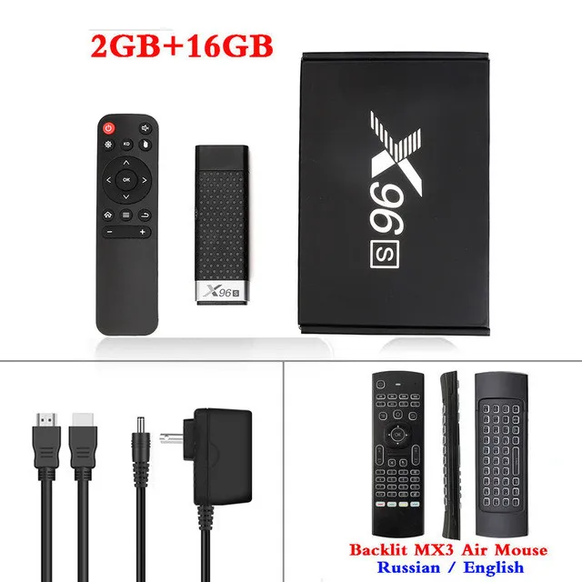 2G16G EN MX3 backlit X96S ТВ-палка Amlogic S905Y2 DDR4 4 ГБ 32 ГБ Android 9,0 tv Box X96S мини-ПК 5G WiFi Bluetooth 4,2 4K HD tv Dongle медиаплеер - Цвет: 2G16G EN MX3 backlit