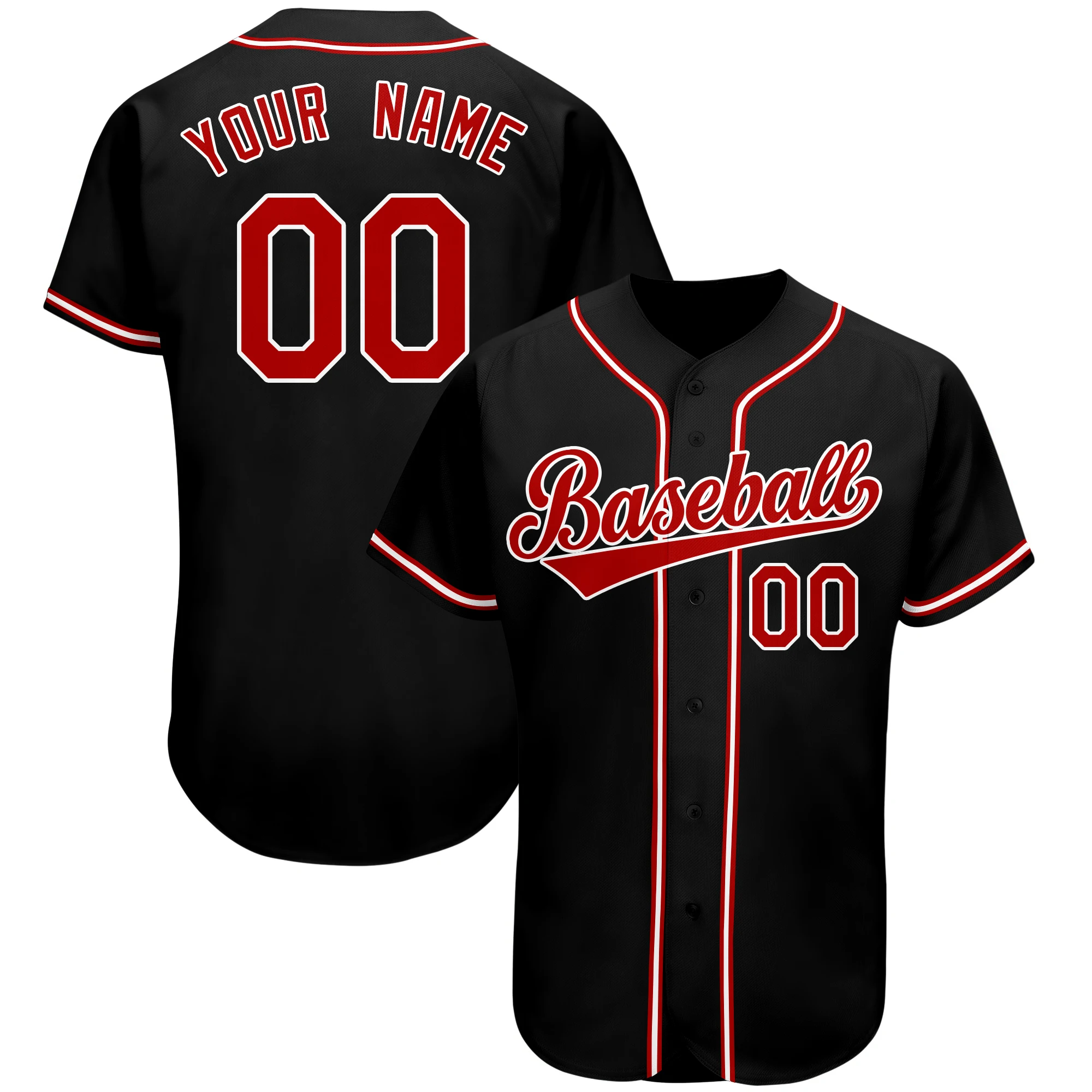 Customize High Quality Baseball Jerseys for Holiday，Embroidered Playing Sportwear Designing Your Own Name/Numbers Tee Shirts
