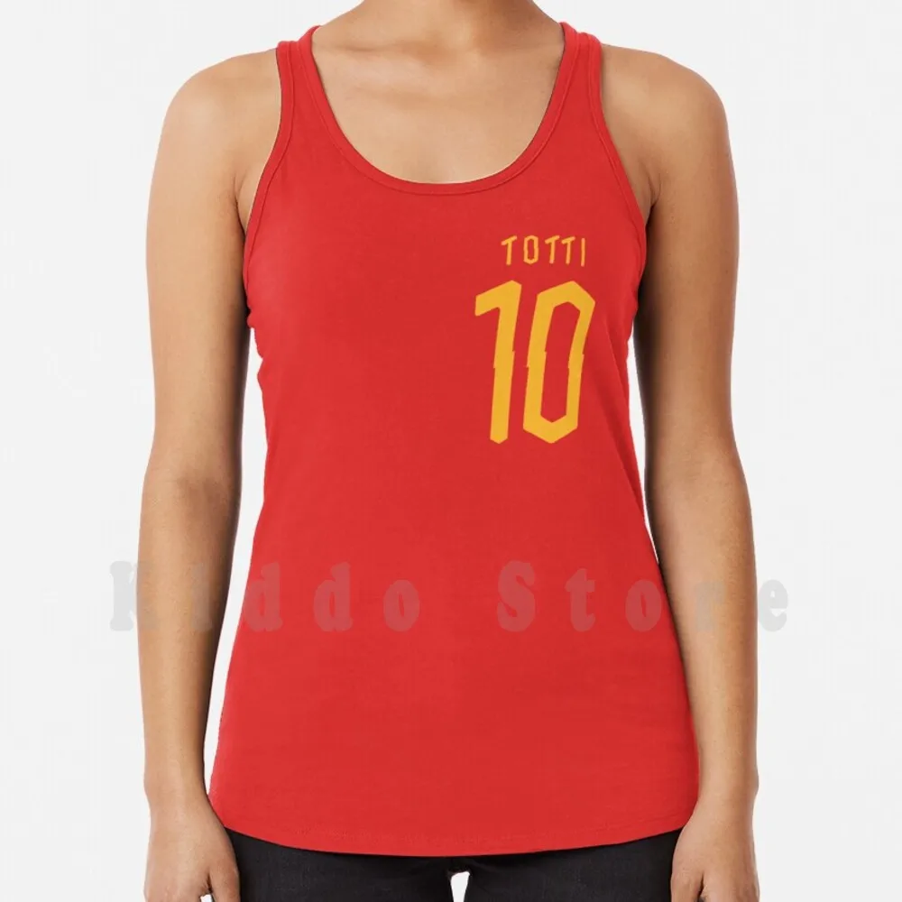 Totti 2020 Tank Tops Vest 100% Cotton Roma Kids Soccer Football Italy Legend Ronaldo Gerrard Cannavaro Buffon Del | Мужская одежда