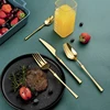 304 Stainless Steel Cutlery Set Unique Gold Dinnerware Mirror Polish Silverware Set Knife Fork Spoon Tableware Set Flatware ► Photo 3/6