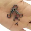 20-100pieces 3 Way Fishing Swivel Rolling Triangle Joint Rolling Swivels  Fishhooks Fishing Connector Pesca Emerillon Peche 5