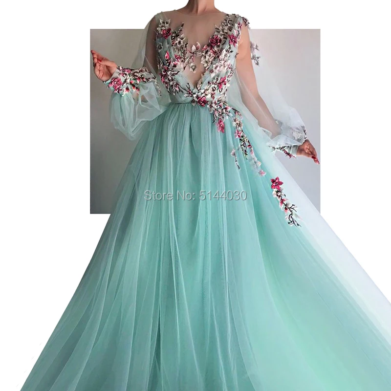 Вечерние платья с вышивкой и длинными рукавами новинка 2019 года vestido de festa Дубай