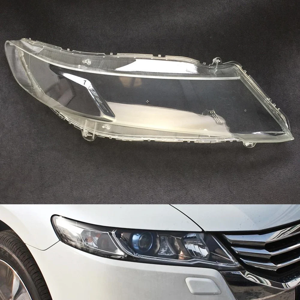 Для Honda Odyssey RB3 2009 2010 2011 2012 2013 объектив фары автомобиля крышка Замена прозрачные линзы Авто оболочка Крышка - Цвет: Passenger Sider