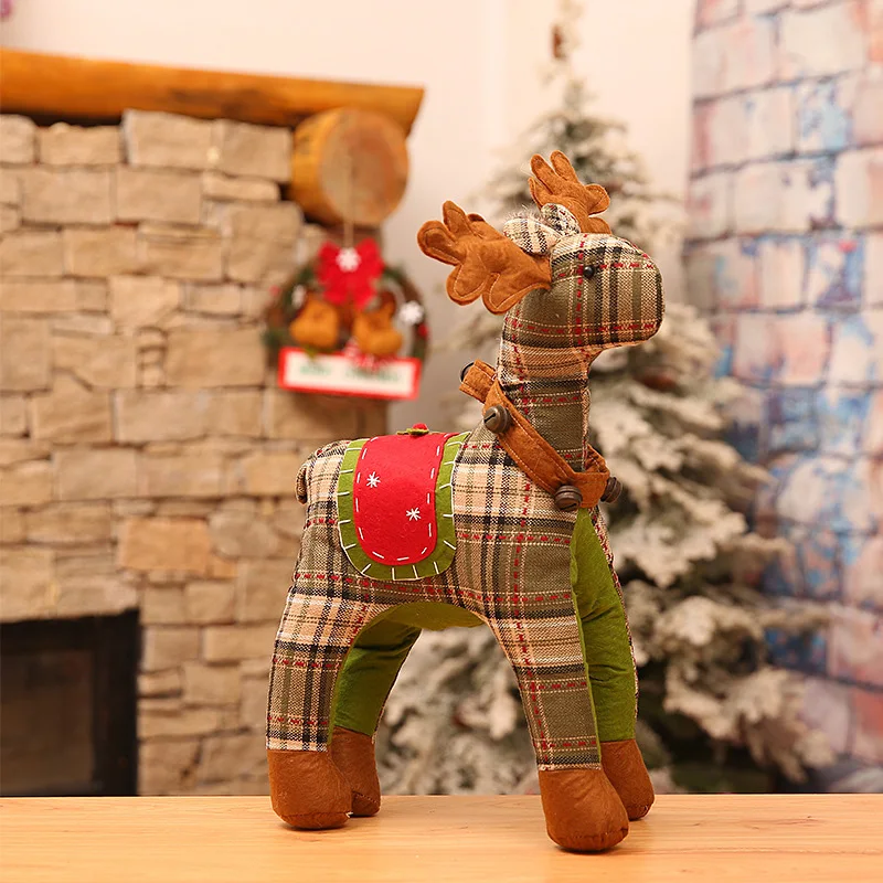 Scottish Style Elk Christmas Small Ornaments Christmas Decorations Old Man Snowman