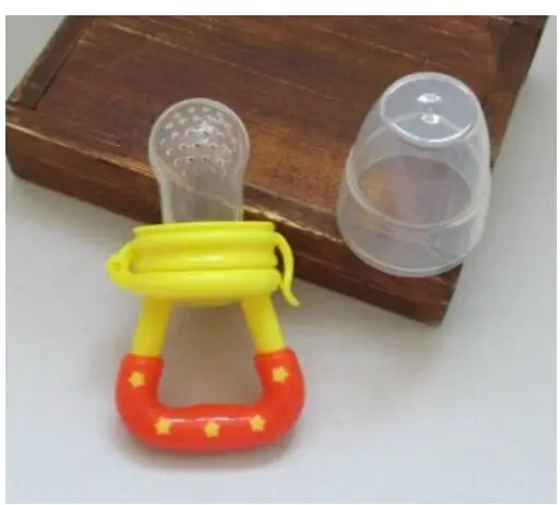 Yellow Pacifier S Соска для кормления ребенка свежая еда приспособление с сеточкой для кормления детей кормушка Дети Кормление безопасные детские принадлежности сосок соска бутылочки - Цвет: Yellow Pacifier S