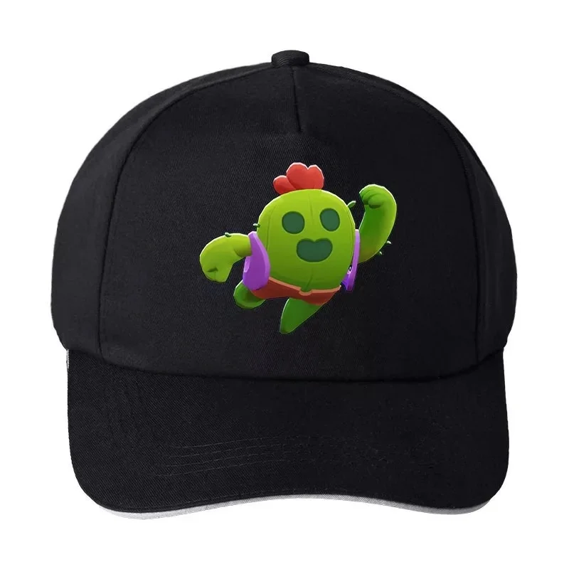 Бейсбольная кепка для костюмированной игры braw stars, бейсбольная Кепка Snapback, регулируемая Солнцезащитная бейсбольная кепка в стиле хип-хоп, аксессуары