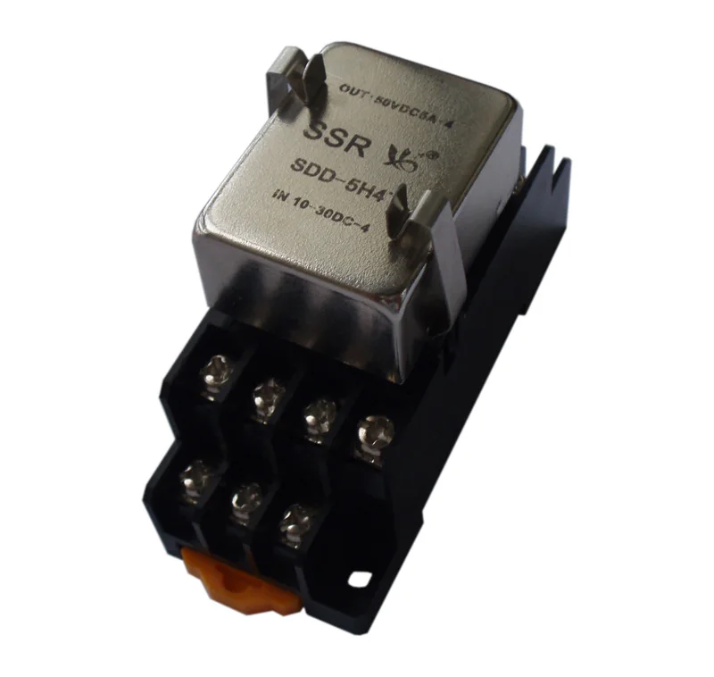 SDD-5H4T Solid State Relay 4 Sets of Normally Open DC 5A Socket Type Mountable Rail | Инструменты