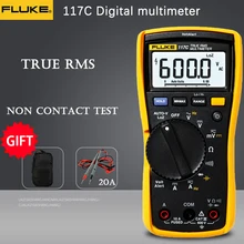 Fluke 117c HAVC voltalalert LCD backlight digital multimeter true RMS voltage test AC / DC current voltage test
