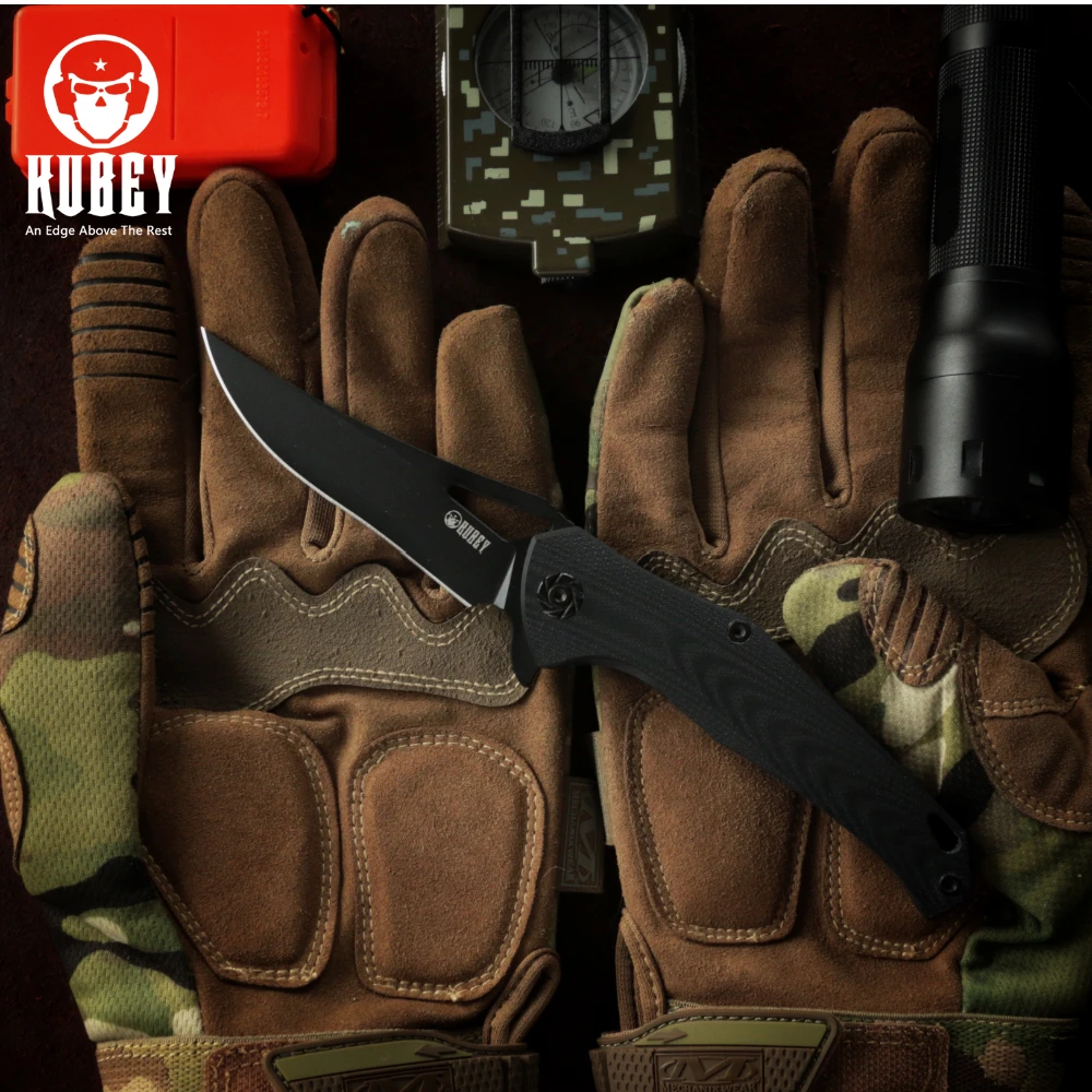 Тактический складной нож KUBEY KU150 D2 Клинок выживание EDC Flipper походные охотничьи