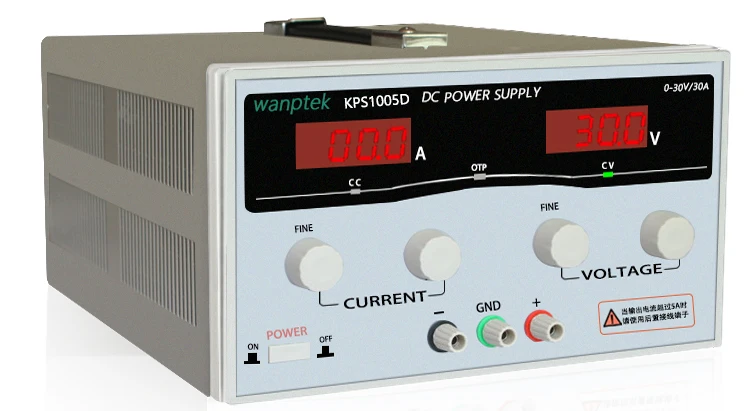 

2 Pcs Wanptek KPS1005D High precision High Power LED Dual Display Switching DC power supply 220V 100V/5A High precision