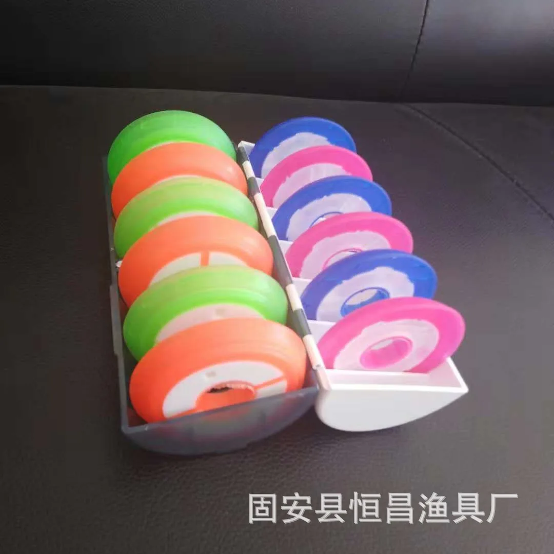 New Style Principal Line Box Large Spool Multi-functional 12 Axis Silica Gel Rainbow Principal Line Box Fishing Gear Market Main