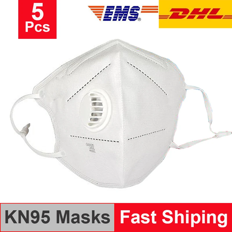 

KN95 Respirator Mask Anti Virus Above 95% Filtration Face Mask With Valve KN95 Features as Face Mask FFP2 KF94