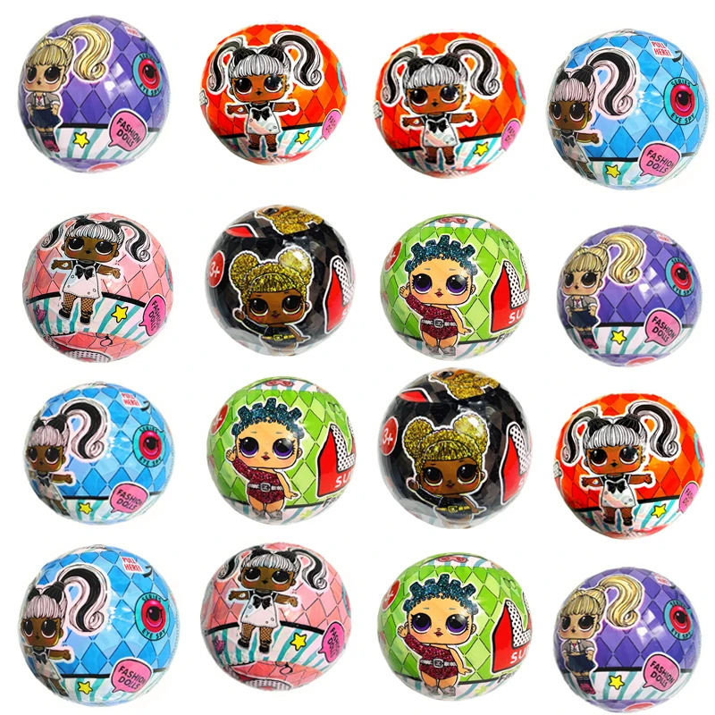 Lol ¡Sorpresa! Muñeca de juguete sorpresa de desmontaje, huevo divertido de moda, juguete de dibujos animados para niños, juguete de regalo para cumpleaños, entrega al azar