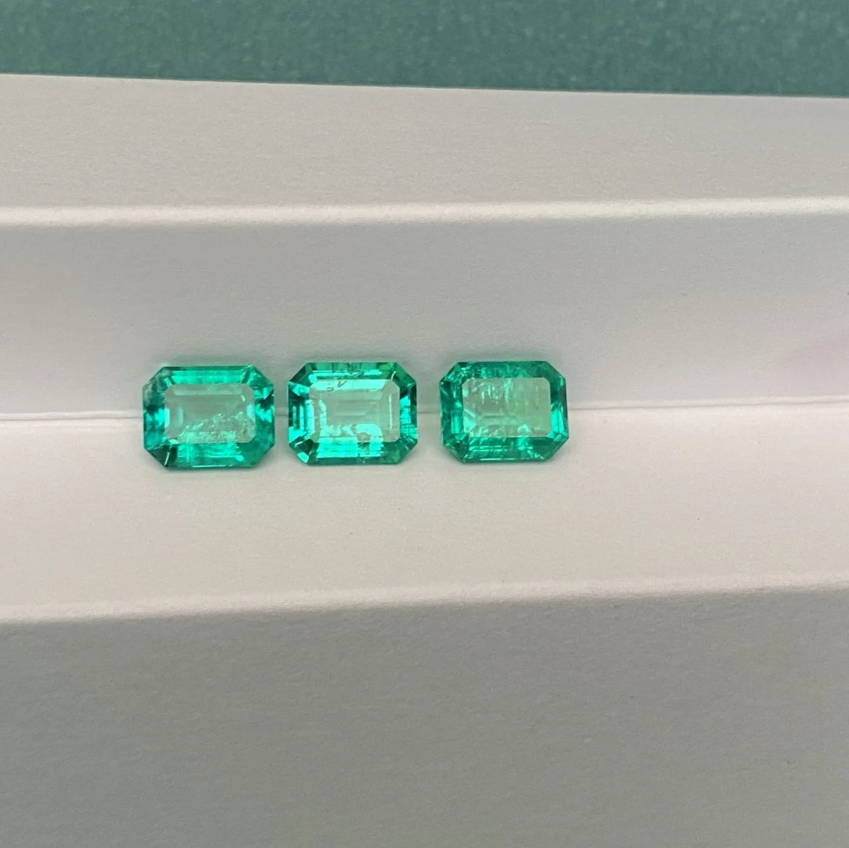 Pirmiana 7x9mm Lab Grown Columbian Green Emerald Loose Gmestone for Jewelry Ring Making
