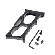 

1 Set of Skeletonized Halo Fishbone Foregrip Ergonomic Grip Compatible for MLOK KEYMOD Handguard (Black)